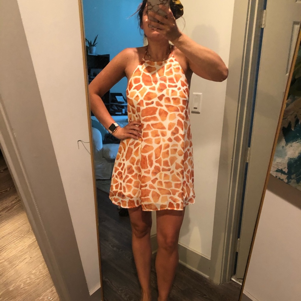 Show me your mumu giraffe print dress